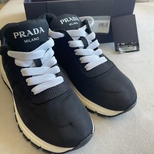 Prada sneakers shoes size 35.5 / 5.5US black USED